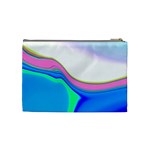 Aurora Color Rainbow Space Blue Sky Purple Yellow Green Cosmetic Bag (Medium)  Back