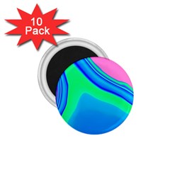 Aurora Color Rainbow Space Blue Sky 1 75  Magnets (10 Pack) 