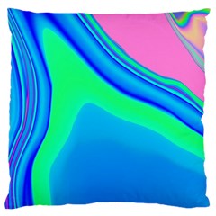 Aurora Color Rainbow Space Blue Sky Large Cushion Case (two Sides)
