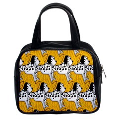 Animals Cat Dog Dalmation Classic Handbags (2 Sides) by Mariart