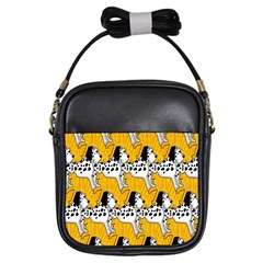 Animals Cat Dog Dalmation Girls Sling Bags by Mariart