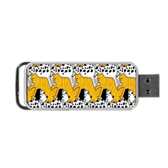 Animals Cat Dog Dalmation Portable Usb Flash (one Side) by Mariart