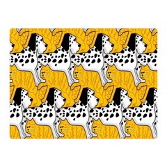 Animals Cat Dog Dalmation Double Sided Flano Blanket (mini) 