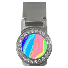 Aurora Color Rainbow Space Blue Sky Purple Yellow Green Pink Money Clips (cz)  by Mariart