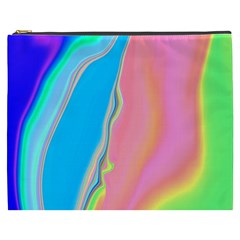 Aurora Color Rainbow Space Blue Sky Purple Yellow Green Pink Cosmetic Bag (xxxl)  by Mariart