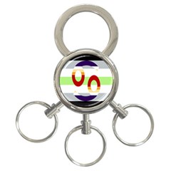 Cance Gender 3-ring Key Chains