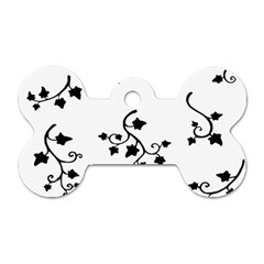 Black Leaf Tatto Dog Tag Bone (two Sides) by Mariart