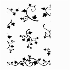 Black Leaf Tatto Small Garden Flag (two Sides) by Mariart