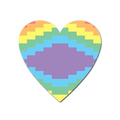 Carmigender Flags Rainbow Heart Magnet by Mariart