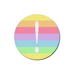 Condigender Flags Rubber Coaster (round)  by Mariart