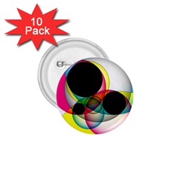 Apollonius Color Multi Circle Polkadot 1 75  Buttons (10 Pack) by Mariart