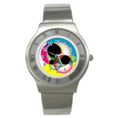 Apollonius Color Multi Circle Polkadot Stainless Steel Watch