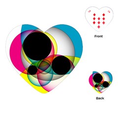 Apollonius Color Multi Circle Polkadot Playing Cards (heart) 
