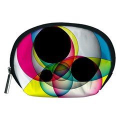 Apollonius Color Multi Circle Polkadot Accessory Pouches (medium)  by Mariart