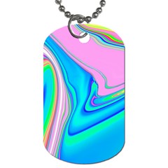 Aurora Color Rainbow Space Blue Sky Purple Yellow Green Pink Red Dog Tag (two Sides)