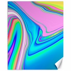 Aurora Color Rainbow Space Blue Sky Purple Yellow Green Pink Red Canvas 11  X 14  