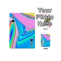 Aurora Color Rainbow Space Blue Sky Purple Yellow Green Pink Red Playing Cards 54 (mini) 