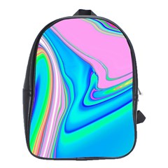 Aurora Color Rainbow Space Blue Sky Purple Yellow Green Pink Red School Bags (xl) 
