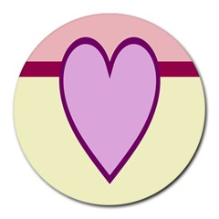 Cute Gender Gendercute Flags Love Heart Line Valentine Round Mousepads