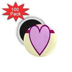 Cute Gender Gendercute Flags Love Heart Line Valentine 1 75  Magnets (100 Pack) 
