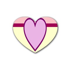 Cute Gender Gendercute Flags Love Heart Line Valentine Heart Coaster (4 Pack)  by Mariart