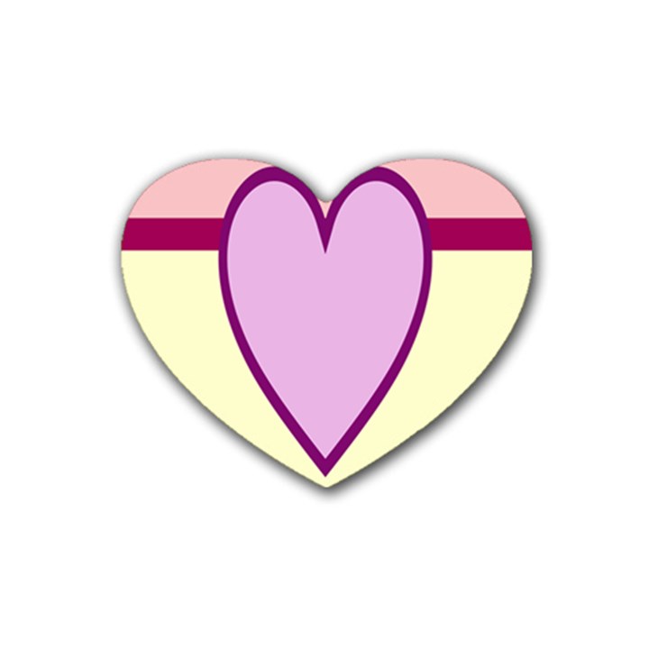 Cute Gender Gendercute Flags Love Heart Line Valentine Heart Coaster (4 pack) 