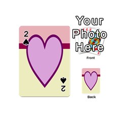 Cute Gender Gendercute Flags Love Heart Line Valentine Playing Cards 54 (mini) 