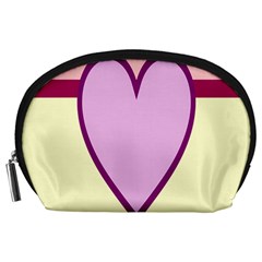 Cute Gender Gendercute Flags Love Heart Line Valentine Accessory Pouches (large)  by Mariart