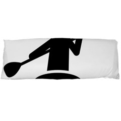 Cropped Kayak Graphic Race Paddle Black Water Sea Wave Beach Body Pillow Case (Dakimakura)