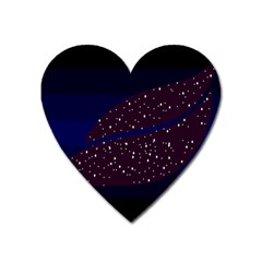 Contigender Flags Star Polka Space Blue Sky Black Brown Heart Magnet by Mariart