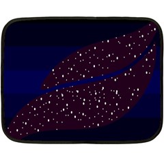 Contigender Flags Star Polka Space Blue Sky Black Brown Fleece Blanket (mini) by Mariart