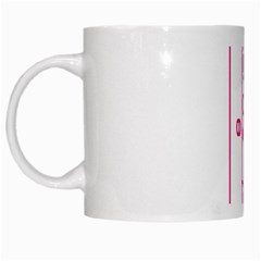 Deep Clean Bubbel Door Pink Polka Circle White Mugs by Mariart