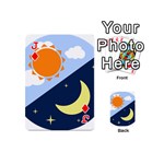 Day Night Moon Stars Cloud Stars Playing Cards 54 (Mini)  Front - DiamondJ