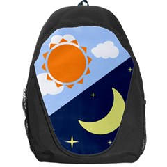 Day Night Moon Stars Cloud Stars Backpack Bag