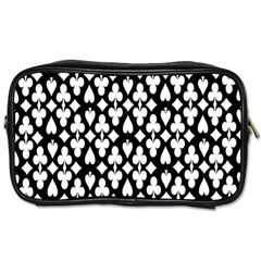 Dark Horse Playing Card Black White Toiletries Bags 2-side