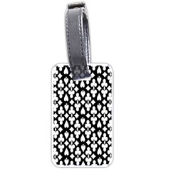 Dark Horse Playing Card Black White Luggage Tags (one Side) 
