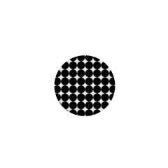 Dotted Pattern Png Dots Square Grid Abuse Black 1  Mini Magnets