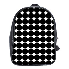 Dotted Pattern Png Dots Square Grid Abuse Black School Bags(large)  by Mariart