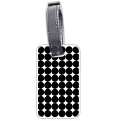 Dotted Pattern Png Dots Square Grid Abuse Black Luggage Tags (one Side)  by Mariart