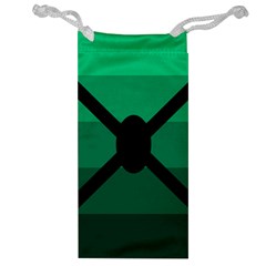 Fascigender Flags Line Green Black Hole Polka Jewelry Bag by Mariart