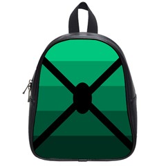 Fascigender Flags Line Green Black Hole Polka School Bags (small)  by Mariart