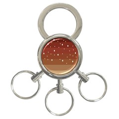 Fawn Gender Flags Polka Space Brown 3-ring Key Chains by Mariart
