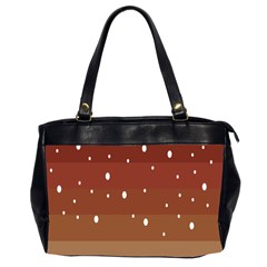 Fawn Gender Flags Polka Space Brown Office Handbags (2 Sides)  by Mariart