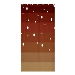 Fawn Gender Flags Polka Space Brown Shower Curtain 36  X 72  (stall) 