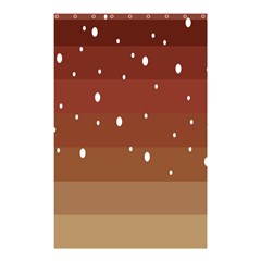 Fawn Gender Flags Polka Space Brown Shower Curtain 48  X 72  (small) 