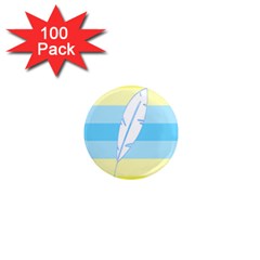 Feather Flags 1  Mini Magnets (100 Pack) 