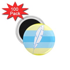 Feather Flags 1 75  Magnets (100 Pack) 