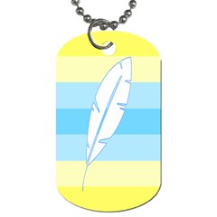 Feather Flags Dog Tag (one Side)