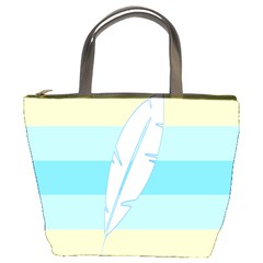 Feather Flags Bucket Bags by Mariart