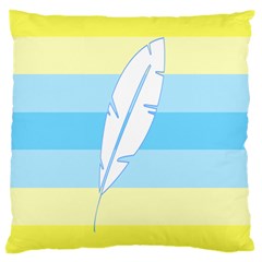 Feather Flags Large Cushion Case (one Side)